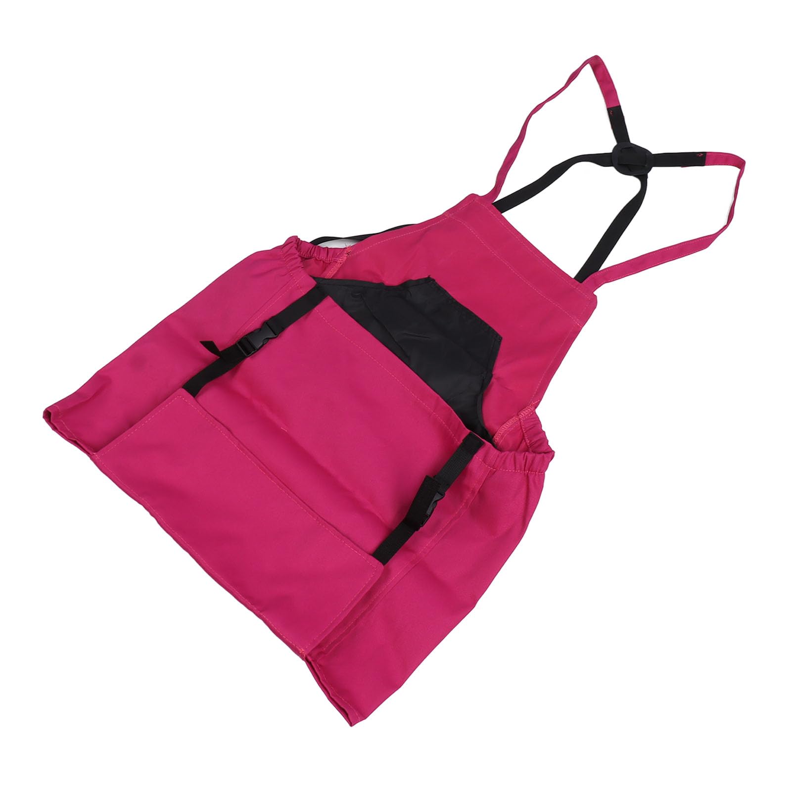 Tablier de Jardinage, Tablier de Cueillette de Fruits avec Pochette à Fermeture Rapide, Sacs de Cueillette de Légumes et de Fruits pour Hommes et Femmes, Cadeaux pour Jardiniers(Rose)