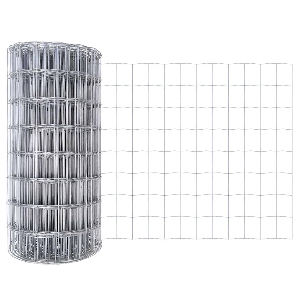 Euro Fence 0.6 x 50 m PVC-Coated Iron Garden Fence Panel, Stain Resistant Outdoor Metal Fencing for Privacy and Security, Modern European Design for Terrace and Yard Partition