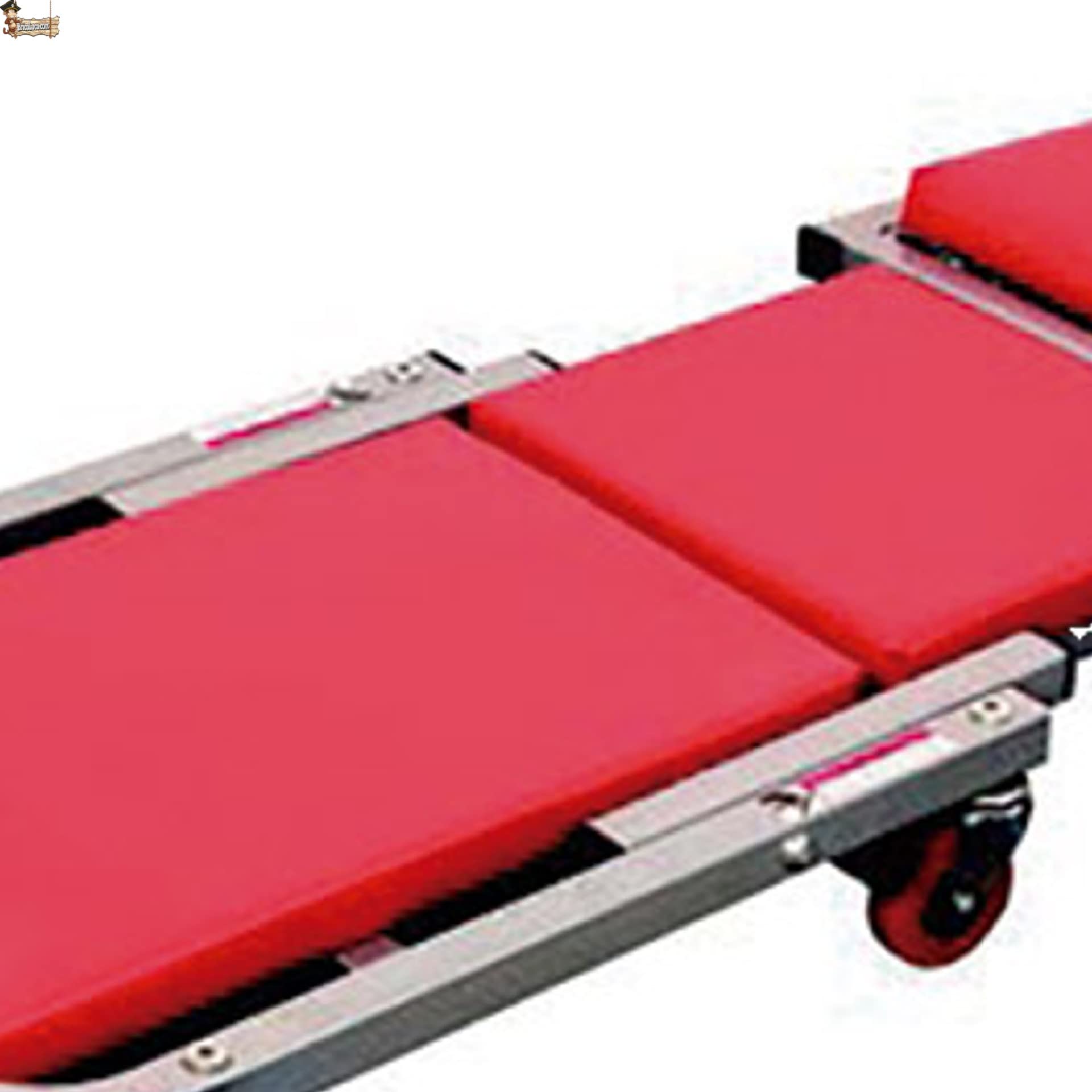 BricoLoco.com Camilla mecánico Convertible en Taburete de Montaje. Ruedas giratorias multidirección. Asiento de Montaje Acolchado. Estructura Acero.