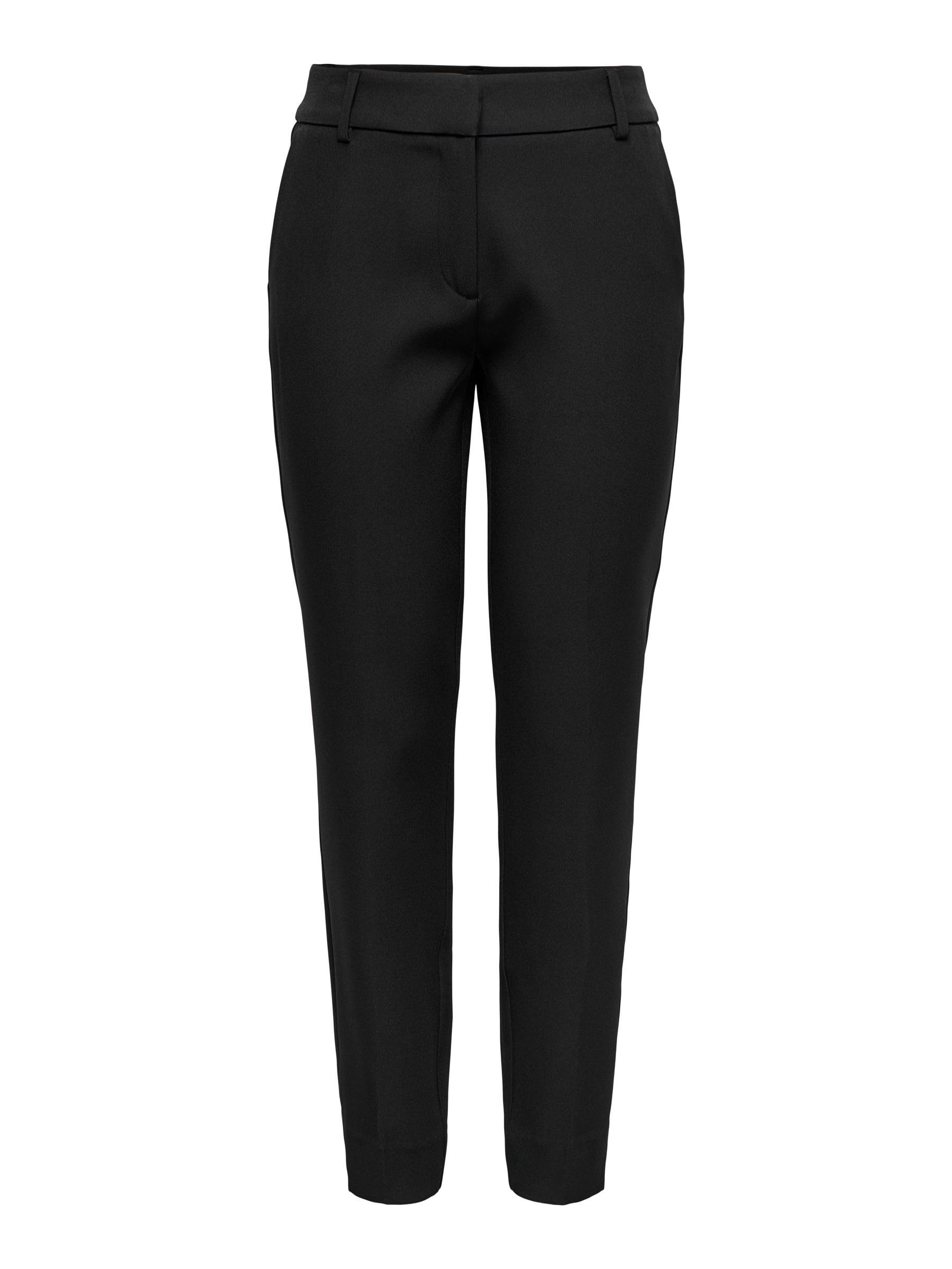 ONLY Bestseller A/S Women's Onlelly Life Hw Cigarette Pant TLR Noos, Schwarz, 42W x 32L