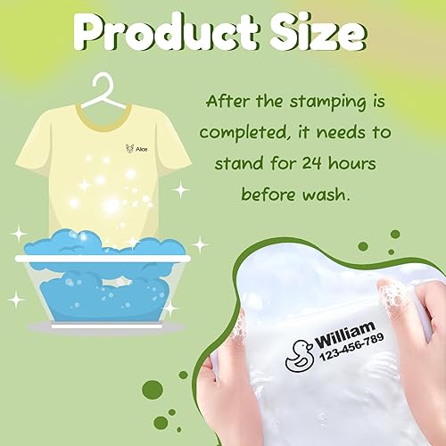 Miniatura 7 de Sello con nombre para ropa de niños, sello con nombre para ropa de niños, sello de nombre para niños, sello de nombre para ropa, sello de nombre