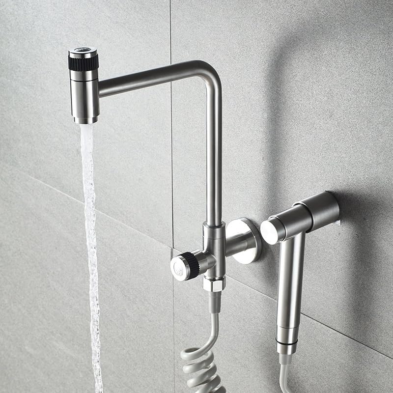 Grifo de pared para cocina exterior e interior VELORE de acero inoxidable 304 2