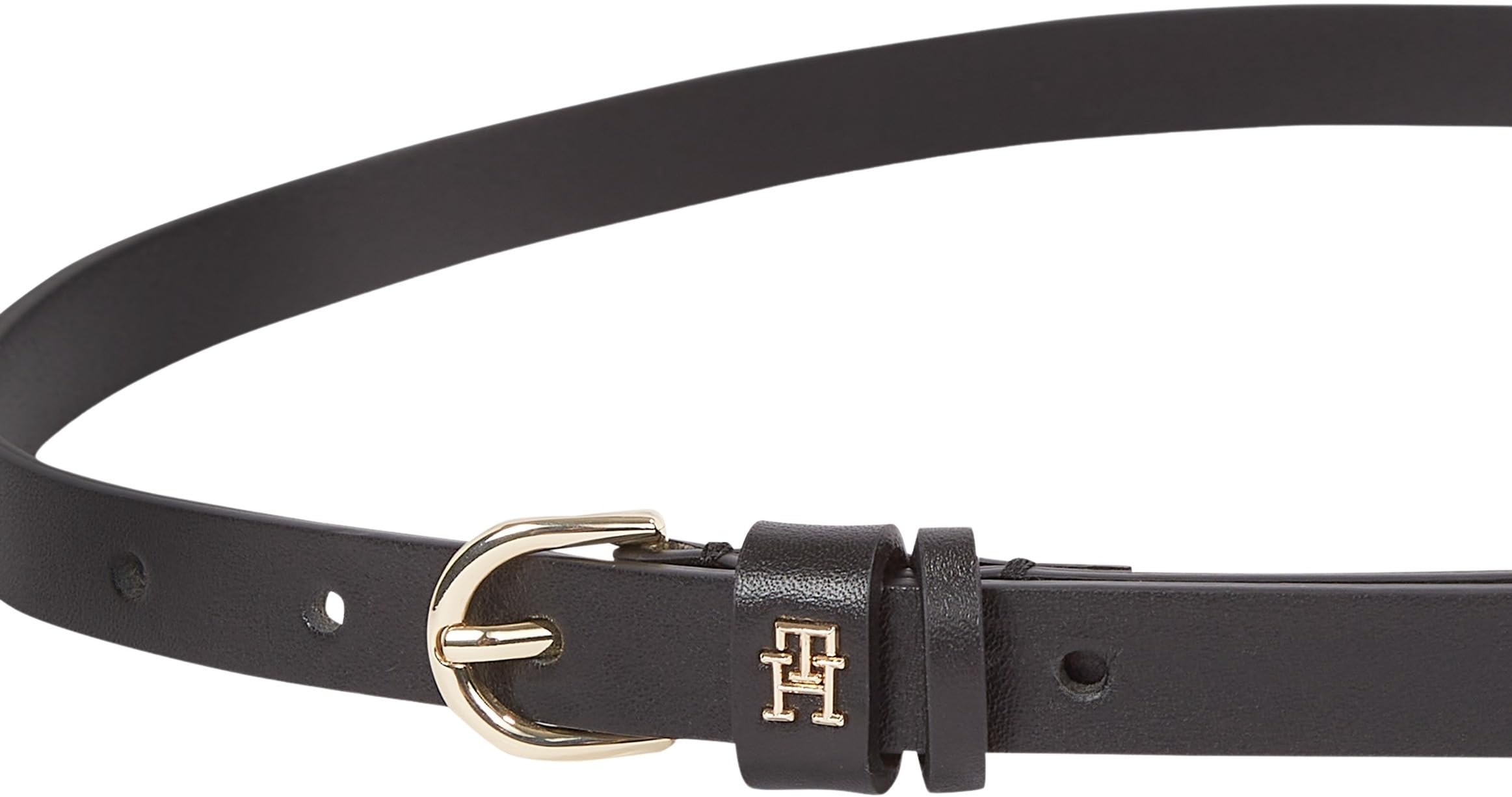 Tommy Hilfiger Cinturón Mujer Essential Effortless 1,5 cm estrecho, Negro (Black), 90 cm