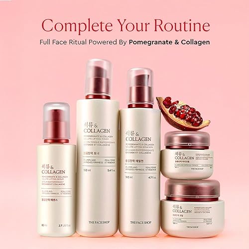 Miniatura 4 de The Face Shop Crema de ojos para levantar volumen de granada y colágeno  Crema de ojos ultraligera para levantar la piel de los ojos, reafirmar e