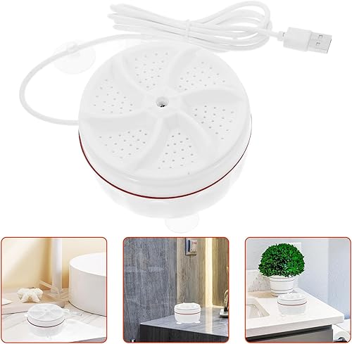 Miniatura 7 de Lavadora portátil con mini turbina para ropa interior y calcetines, recargable por USB, lavadora compacta para viajes, dormitorio, apartamento,