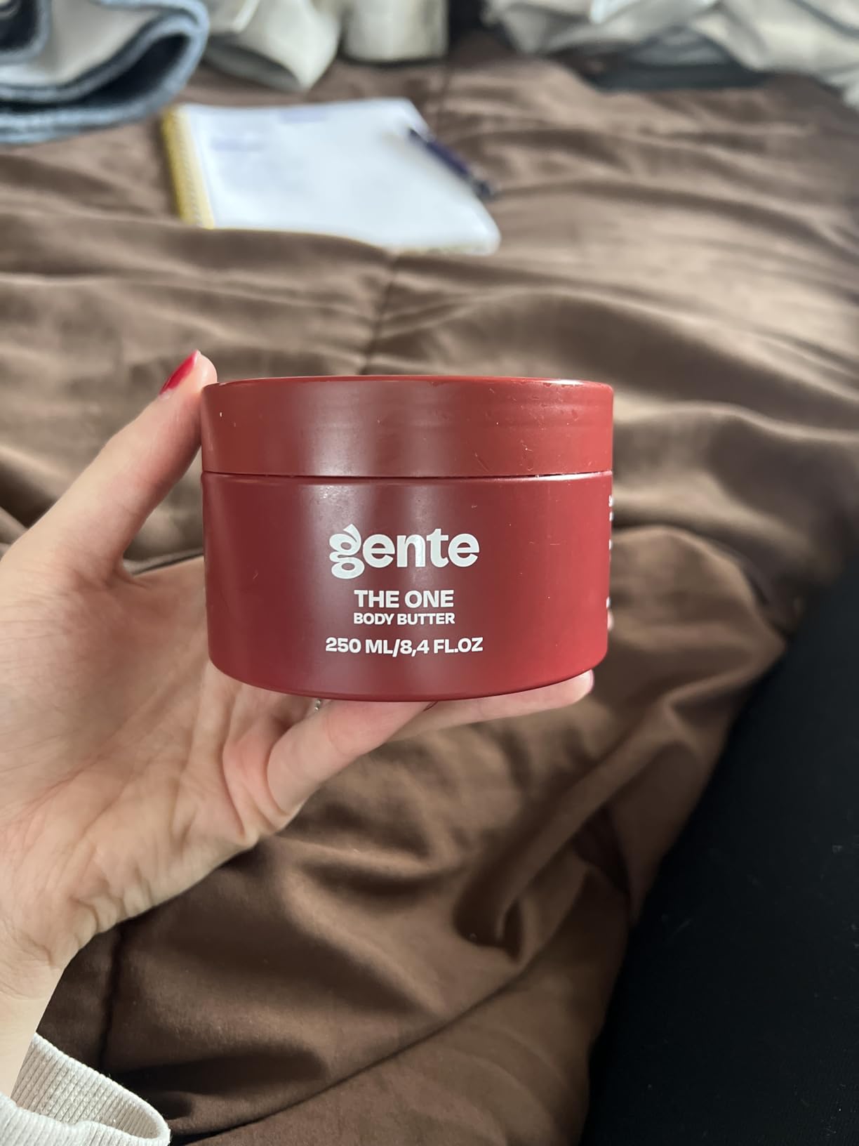 GENTE INC. Gente Beauty The One Body Butter, Skin Tightening & Deep Hydration Moisturizer, Cupuaçu Butter & Hyaluronic Acid Body Cream for Smooth, Nourished Skin, 8.4 oz
