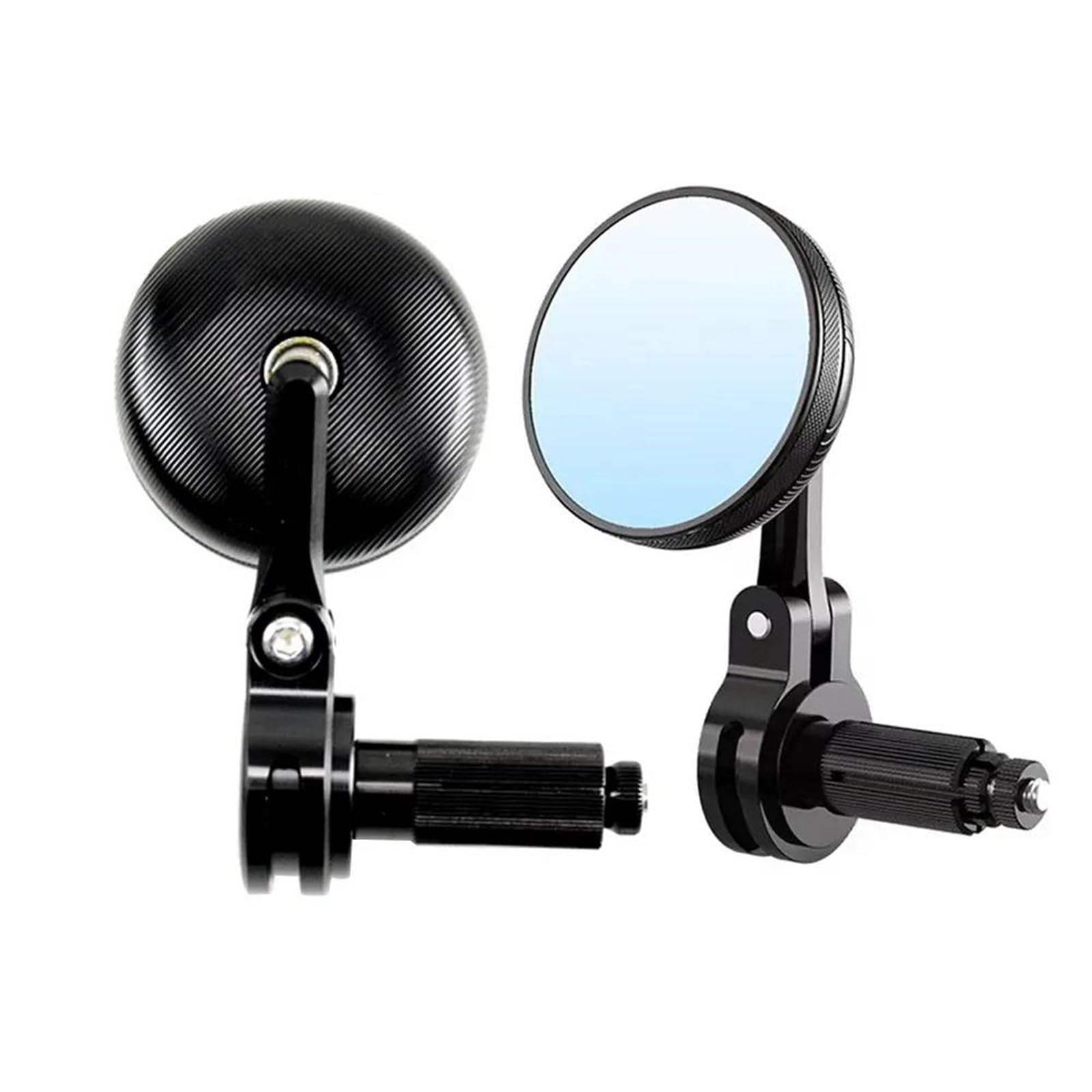 Rétroviseurs Universels Moto Cafe Racer XSR 900 Guidon Embout Noir