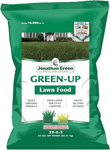 Jonathan Green (11989) Green-Up Lawn Food - 29-0-3 Fertilizante de hierba (15,000 pies cuadrados)