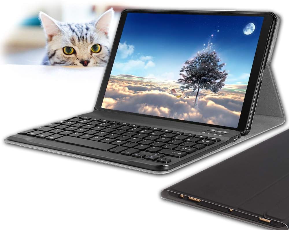 Galaxy Tab S5e 10.5 Keyboard Case, Wineecy PU Leather with Detachable Bluetooth Wireless Keyboard for Samsung Galaxy Tab S5e 10.5'' SM-T720 / T725 2019 (Galaxy Tab S5e 10.5, Black)
