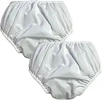 Kit 2 Fralda Plastica Geriatrica Reutilizável S/Botão 2und Diurno Norturno tecido lavável unissex material resistente Incontinência Urinária (P)