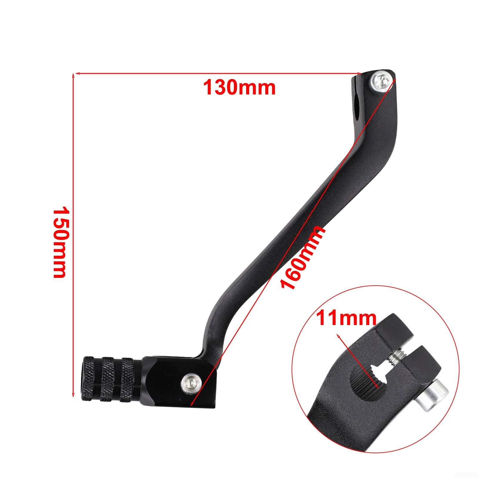 Levier de changement de vitesse pour motos tout-terrain YZ80 YZ85 YZ125 YZ250 TTR90 CB125 CB250 CRF250R CRF250X CRF450R Noir Alliage d'aluminium