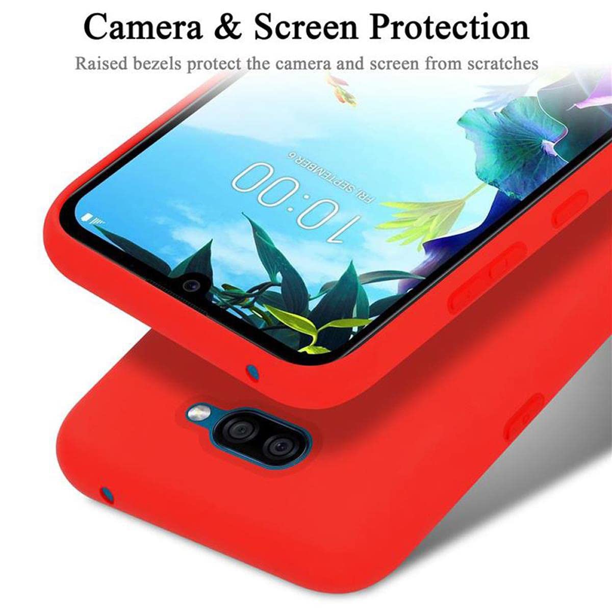 Cadorabo Custodia Morbida TPU Per LG L40 – Cover Sottile Antiurdo In Rosso Cremisi – Guscio Protettivo - 5
