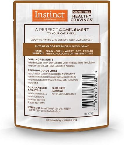 Miniatura 10 de Instinct Nature's Variety - Receta de pollo real sin granos, alimento húmedo natural para gatos, 3 onzas (paquete de 24)