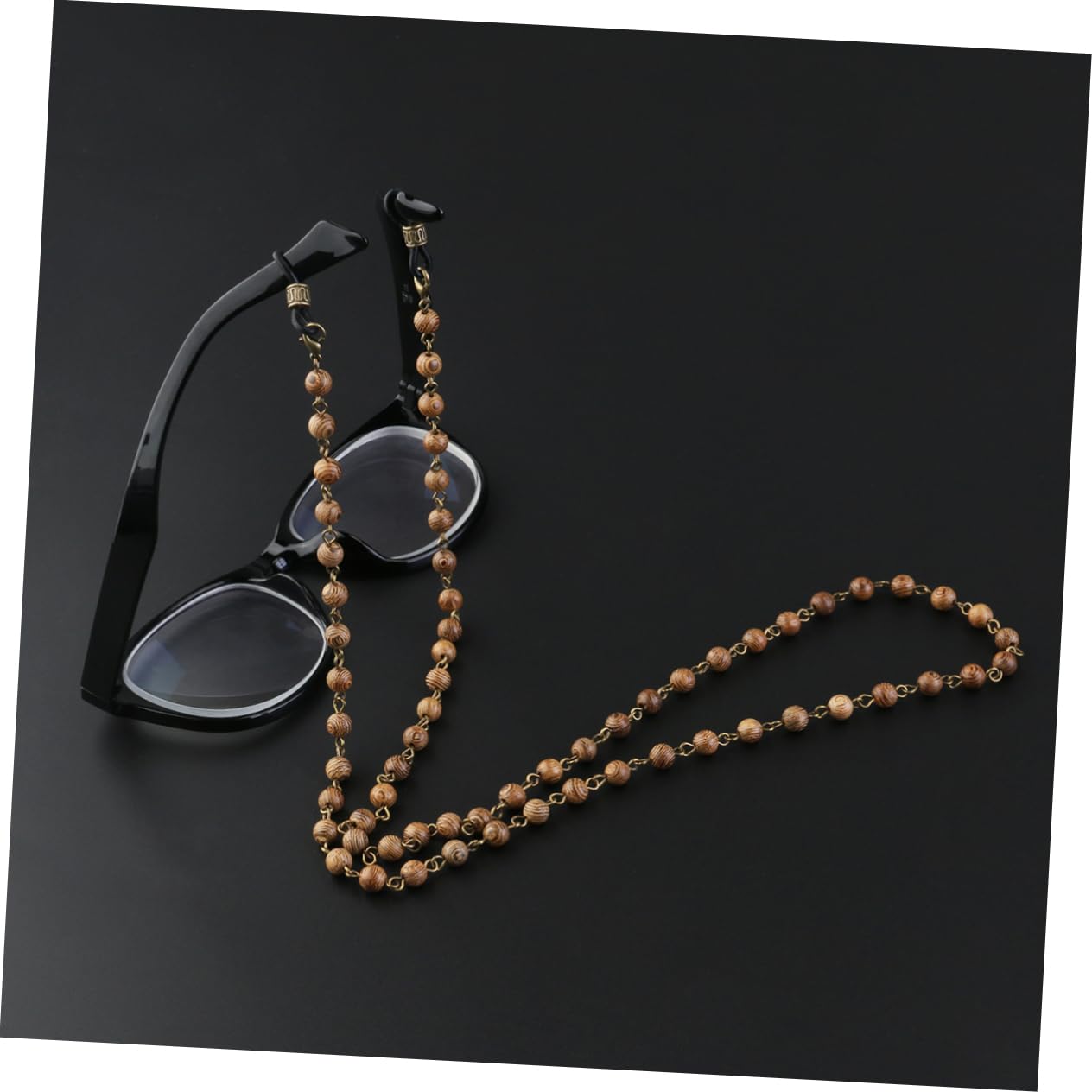SHERCHPRY 2 Piezas cadena de cuentas de madera Gafas de sol cadena de anteojos de cuentas
