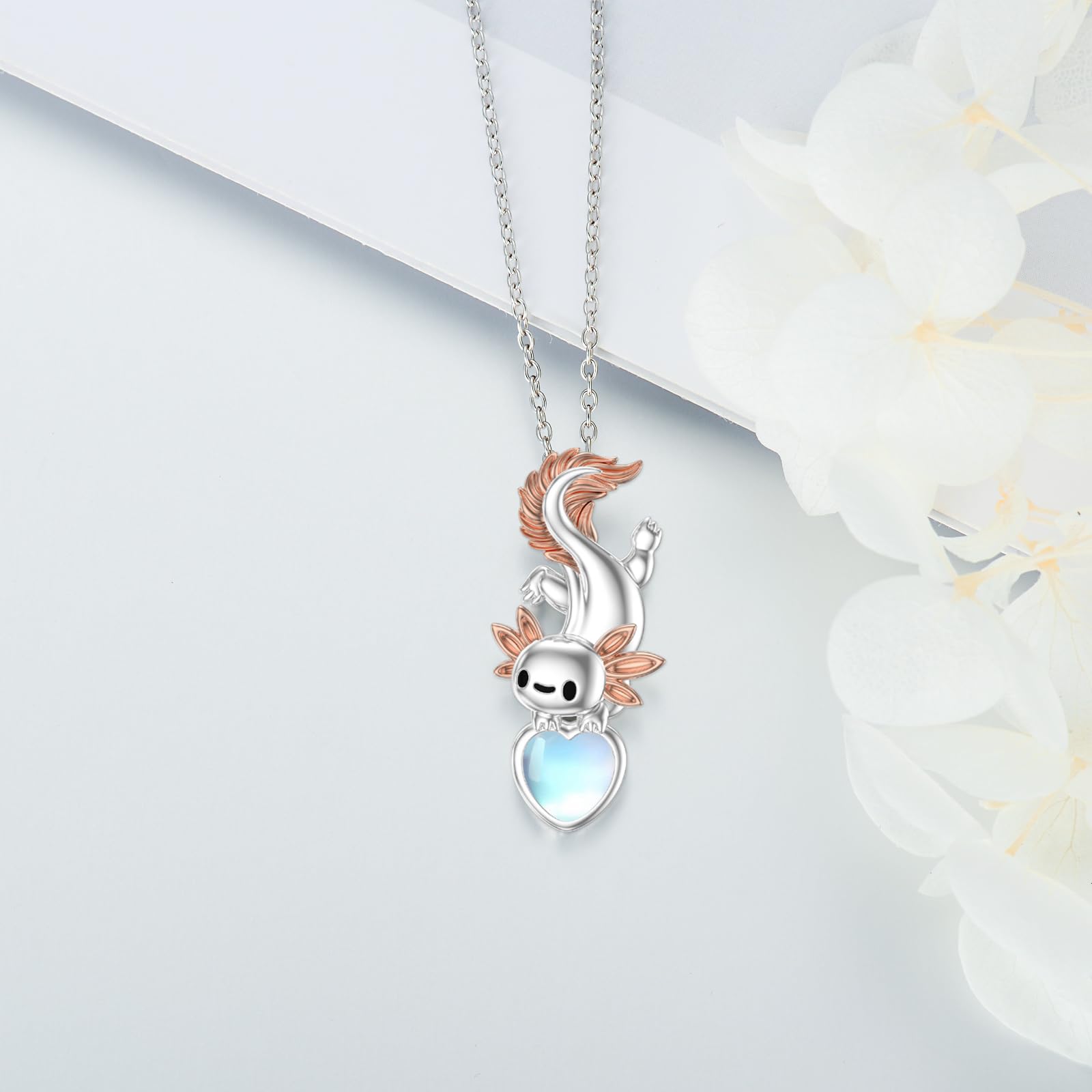 Collar de plata de ley 925 con colgante de animal, regalo para mujeres, niñas, hombres, amantes de los animales
