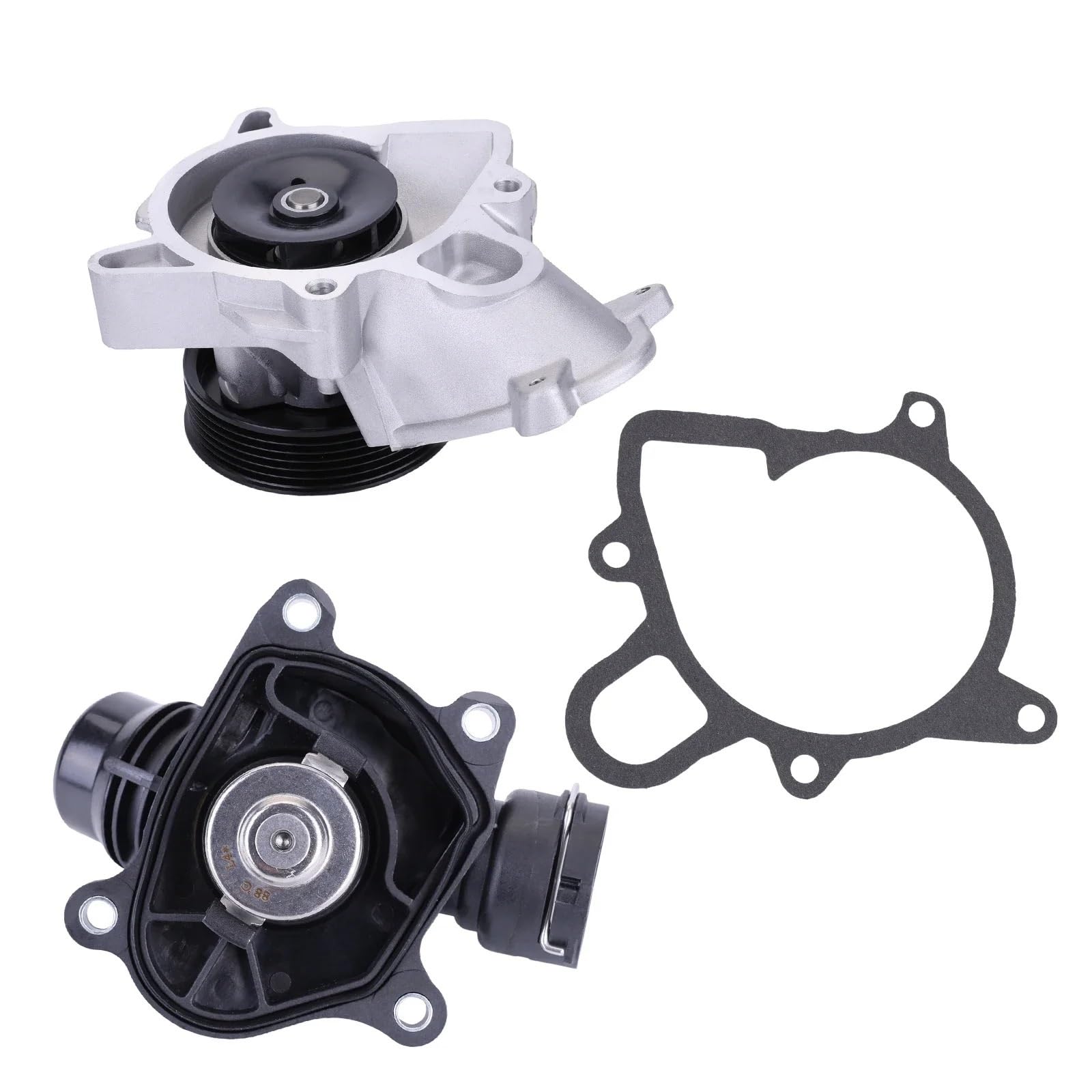 Układ chłodzenia silnika Pasuje do BMW E91 E60 E83 E70 Pompa wodna + zespół termostatu 11517805810 + 7787113 OBUDOWA TERMOSTATU