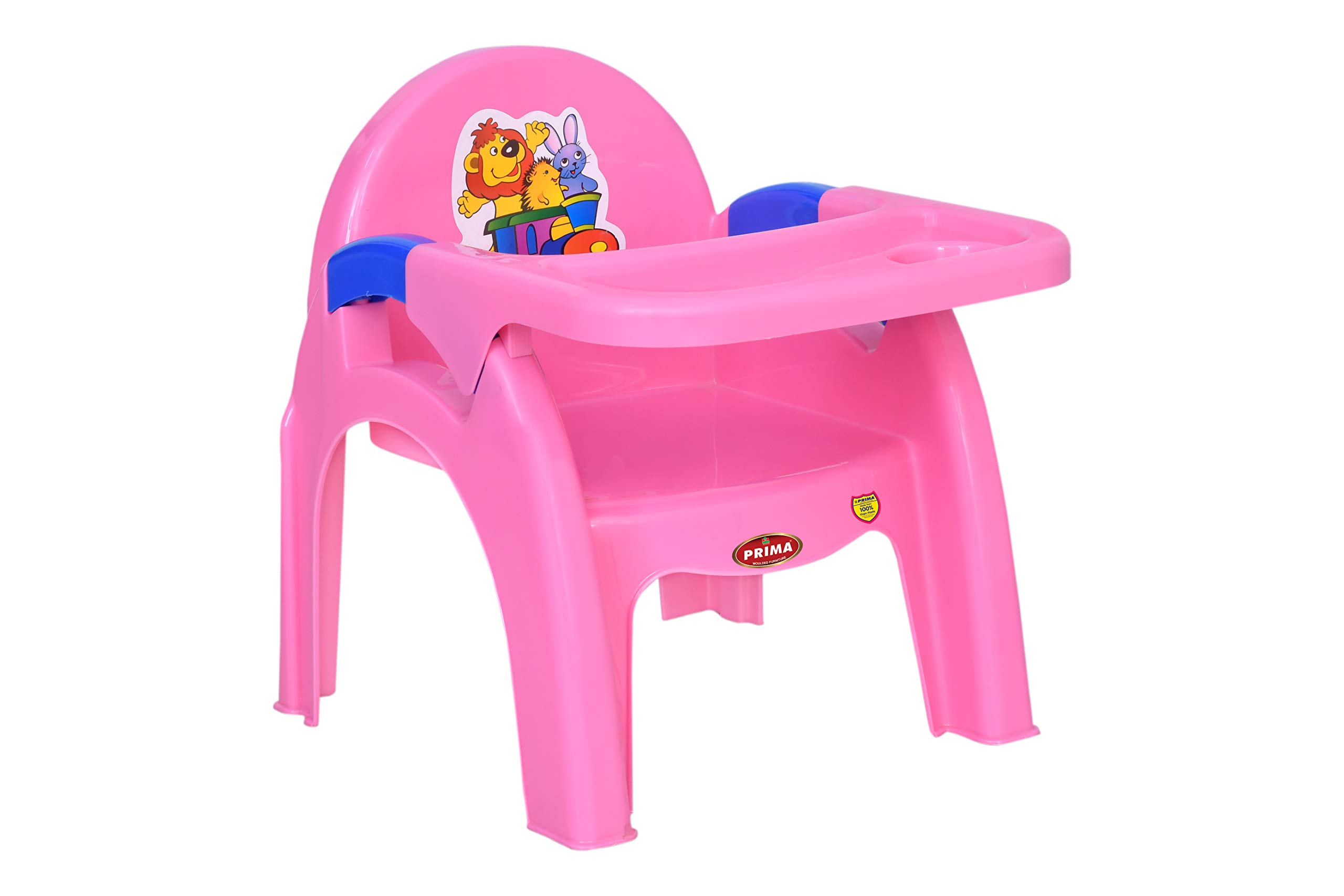 Prima Detachable Baby Desk Plastic Chair 130 & Prima Detachable Baby Desk Plastic Chair 130 | Swings | High Chair | Eating | Feeding | Study | Kids | Toddlers Booster Seat with Safety Tray,Pink Blue 4
