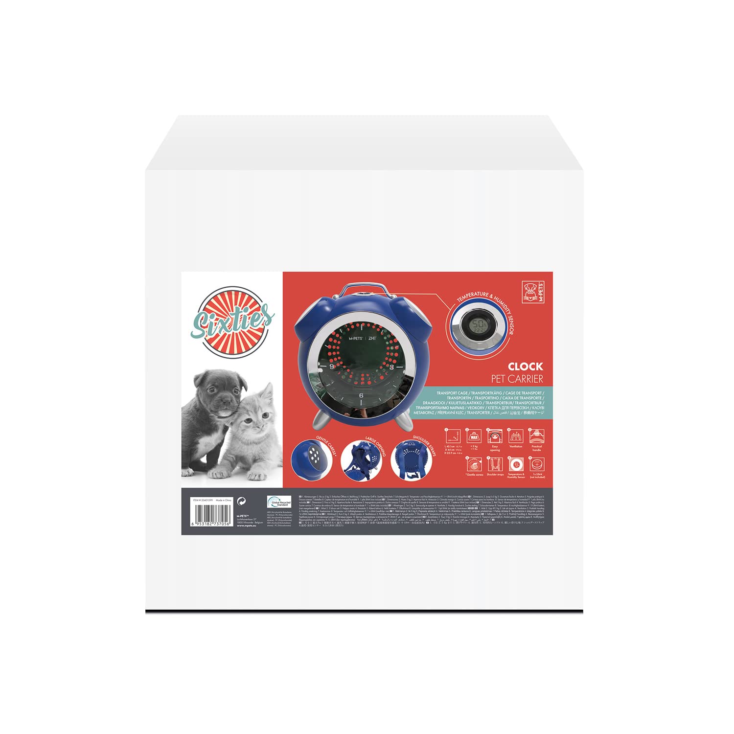 Amazon | クロックペットキャリー ブルー | M-PETS(エムペッツ