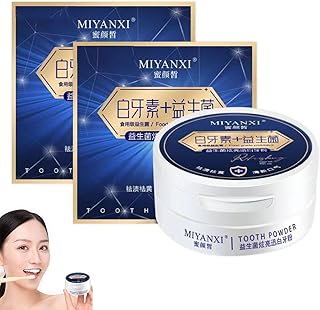 Miyanxi Teeth Powder,Miyanxi Teeth Whitening,Teeth Whitening Powder for Tooth Whitening, Toothpaste Powder Teeth Whitener, Tooth Whitening Effective Remover Stains from Coffeer 2Pcs