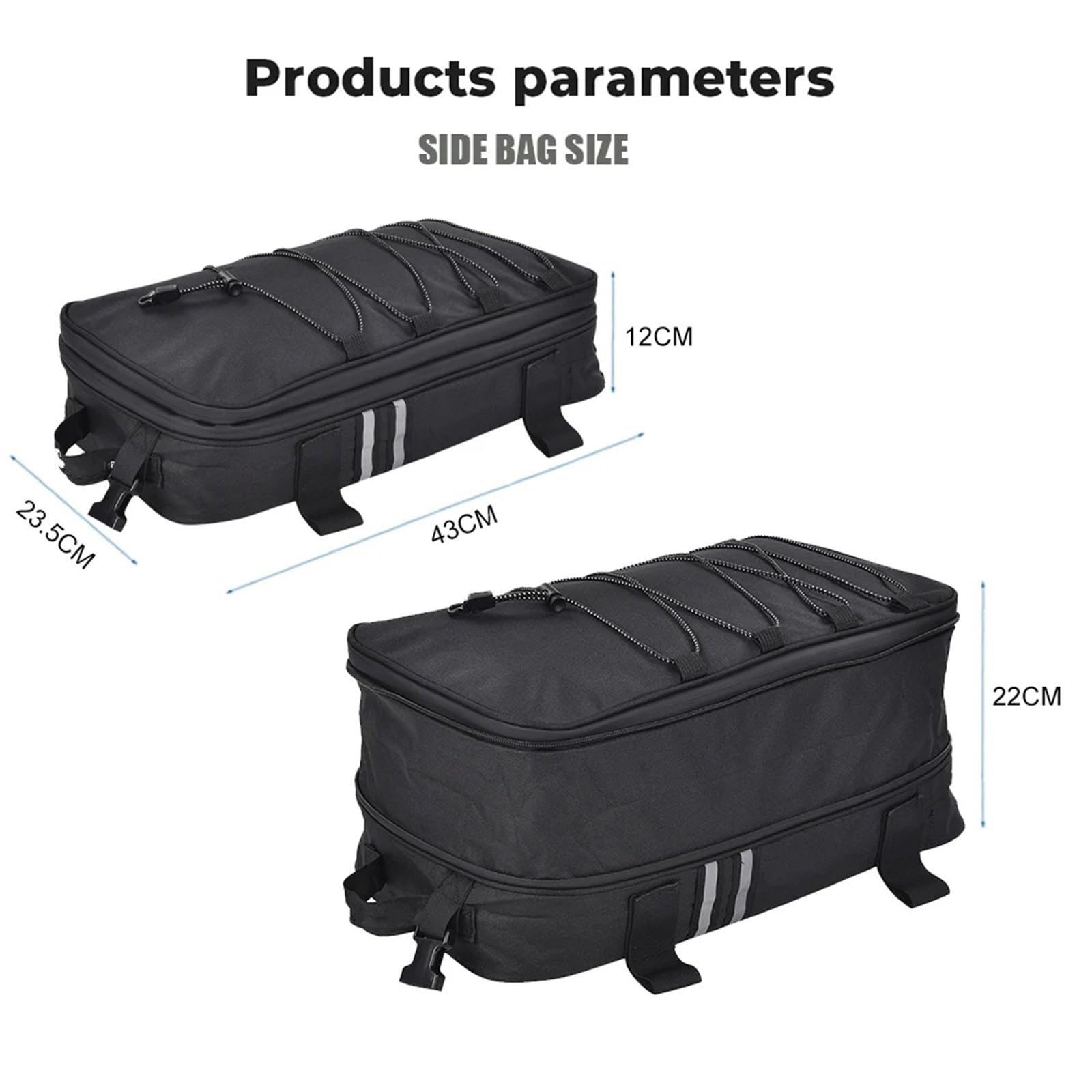 Bagaż motocyklowy torba Saddlebag Top Bag dla BMW R1250GS Motocykl Boczny kufer Sakwy Bagaż Tylny bagażnik Torba(3 bags - a set)