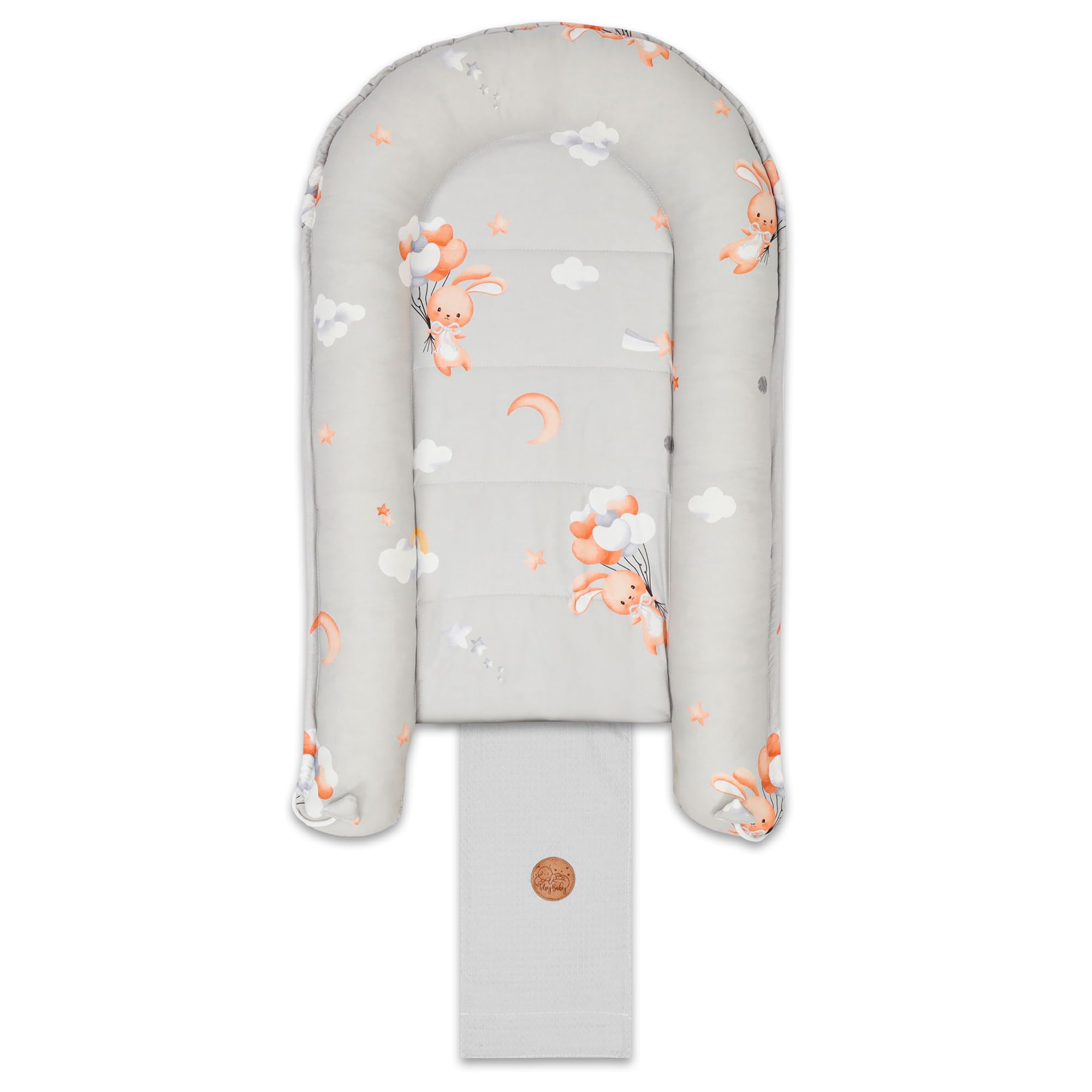 Riduttore lettino neonato - 90x50 cm nido baby nest antisoffoco culla pod cocoonababy confortevole cotone waffle babynest per neonati Coniglio