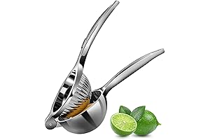 Lemon Squeezer, Heavy Duty Lemon Juicer, Lime Squeezer, 3-in-1 Manual Citrus Press...