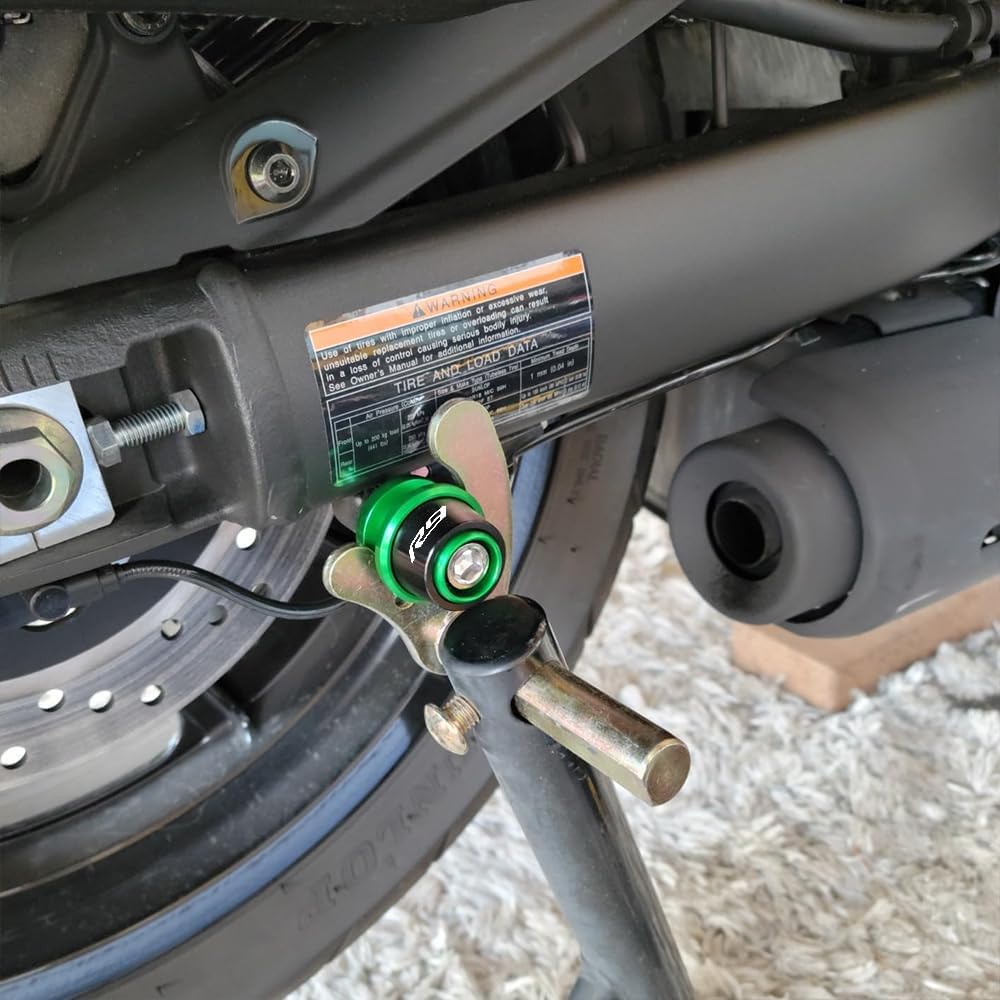 MOWOK Fit For Yamaha R9 YZF-R9 YZFR9 YZF R9 2025 r9 accessories 6mm Motorcycle Swingarm Spools Sliders Stand CNC Swing Arm Stand Screws (Grey)