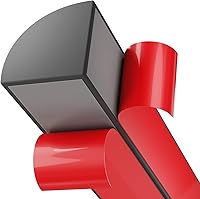 AhuaWalsong Peel & Stick Flexible Silicone Quarter Round Molding Trim - Grey 1/2"x1/2"x39" for Corners, Floors, Kitchens, Bathrooms