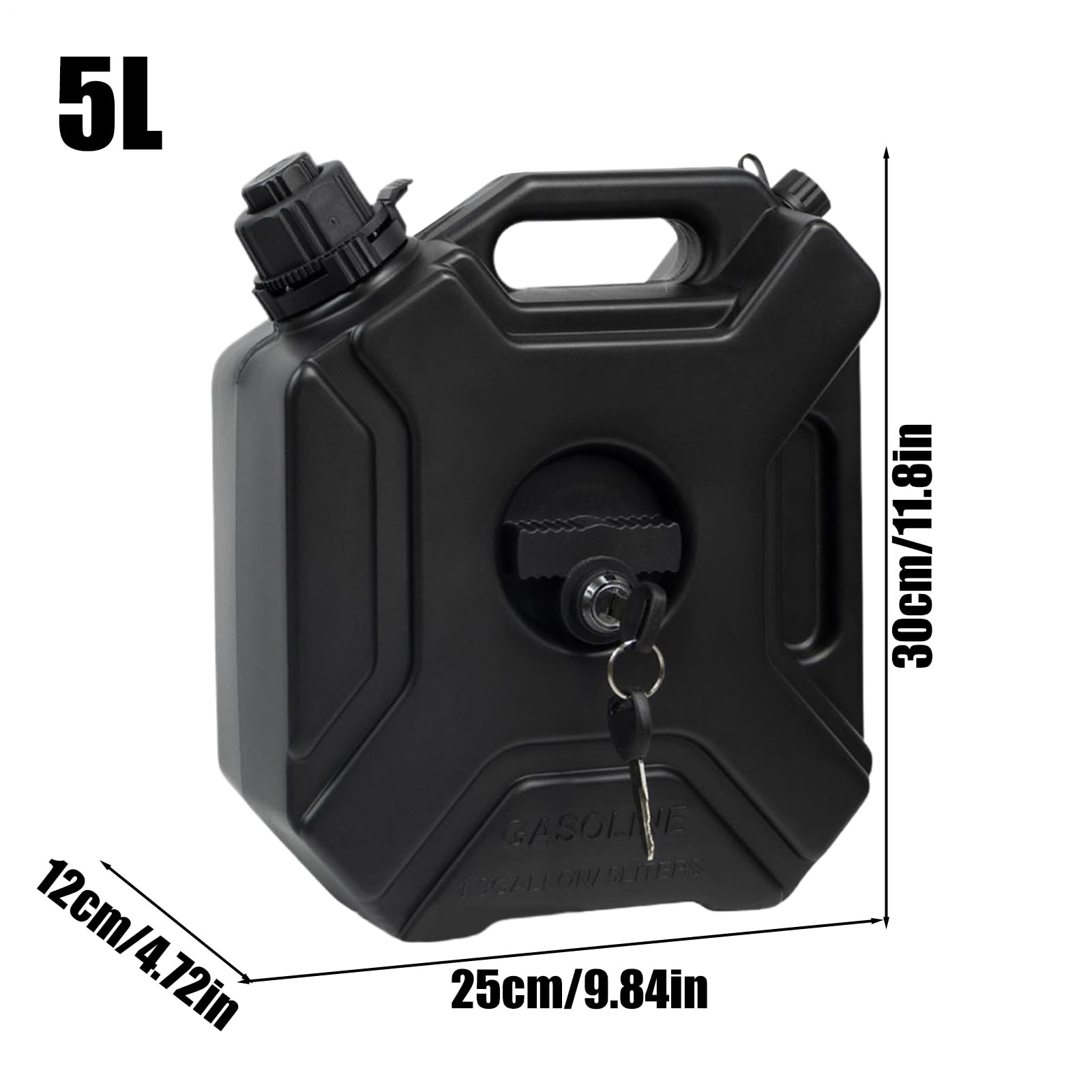 Huile pour voiture, 5 litres antistatique pour huile moteur, réservoir avec fermeture pour moto, bateau, tondeuse à gazon SUV Officine, voyage, camping, eau, jardin, travail agricole