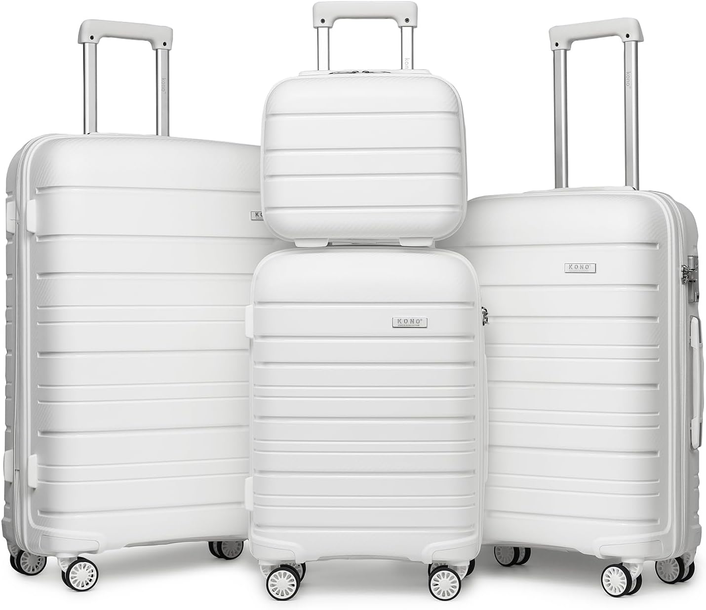 Valigia Cabina Rigido Bagaglio a Mano Oro con Maniglia Telescopica 33.5x22x55cm | Leroy Merlin