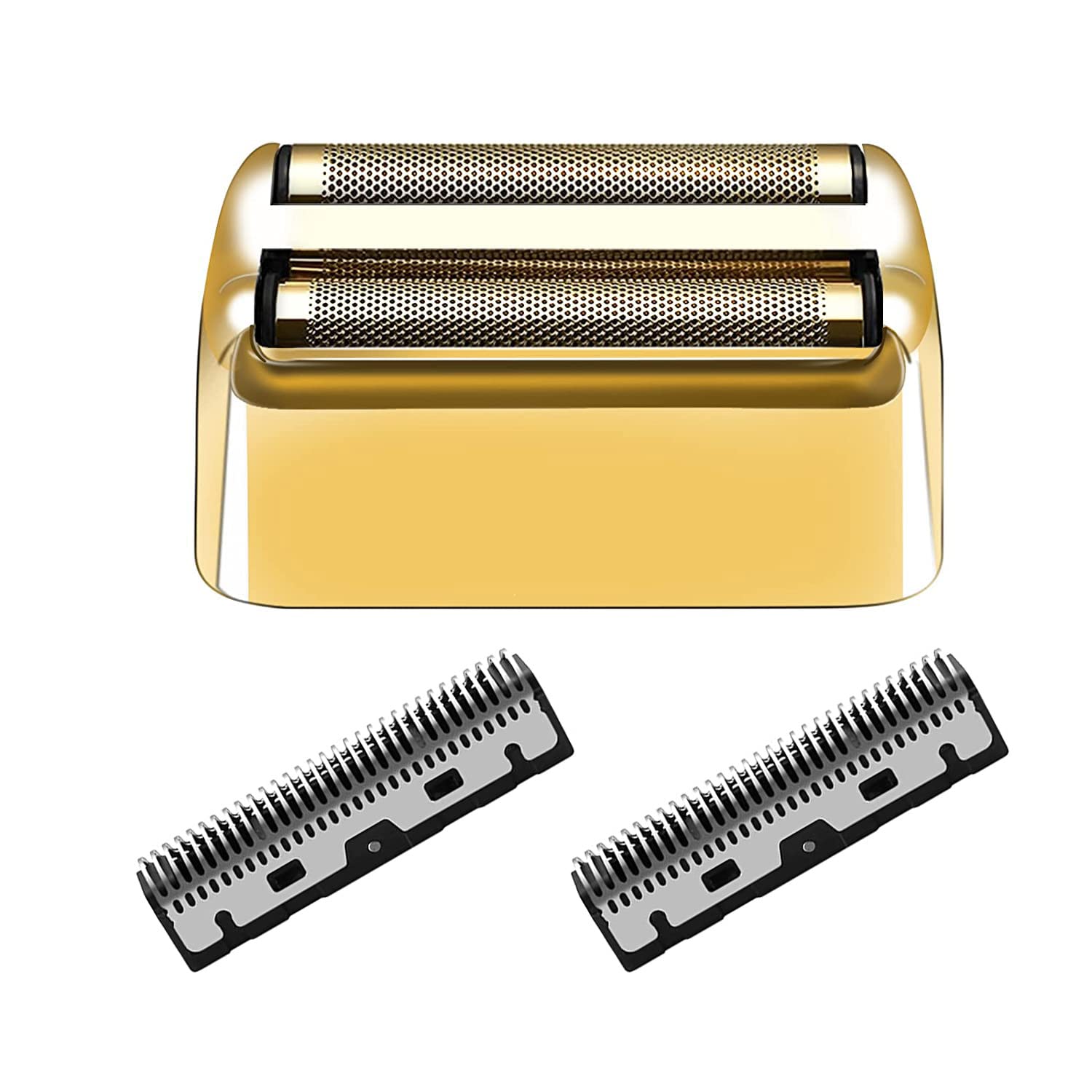 Replacement Foil and Cutters Compatible with BabylissPRO Barberology FXFS2/FXFS2G Shaver,Replacement Foil and Cutters Compatible with BabylissPRO Double Foil Shaver,Golden