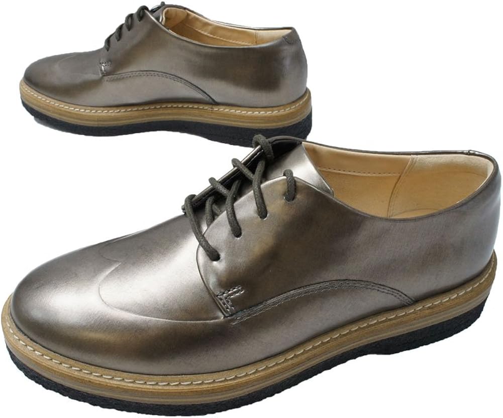 Amazon クラークス 106g Zante Zara オックスフォードシューズ レディース 23cm Uk4 Nz Pewtermetallic レースアップ Amazon クラークス 106g Zante Zara オックスフォードシューズ レディース 23cm Uk4 Nz Pewtermetallic レースアップ