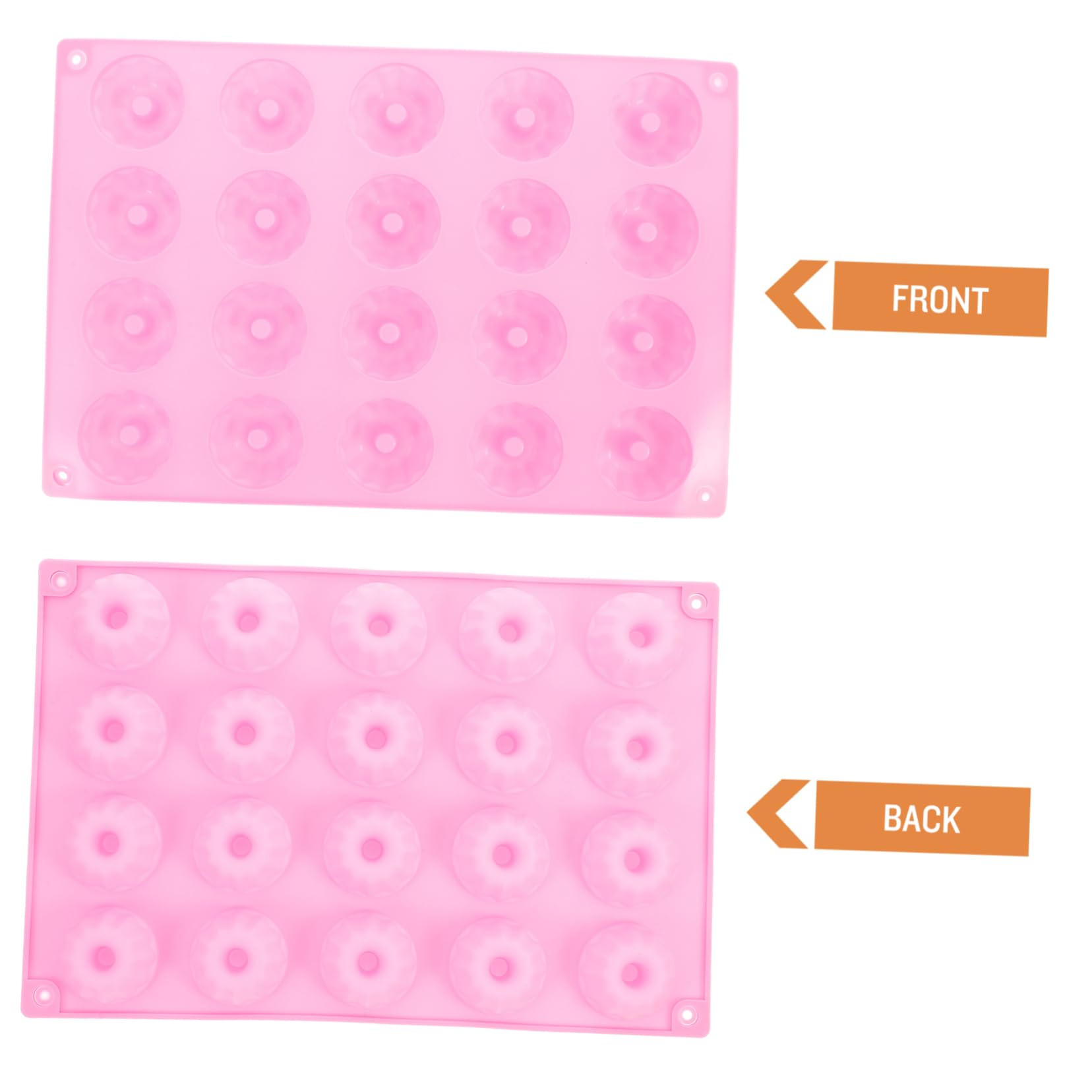 PRETYZOOM Molde de Silicona Apto para Horno y Lavavajillas 20 Cavidades para Pastel Herramienta para Hornear Adecuado para Repostería Casera