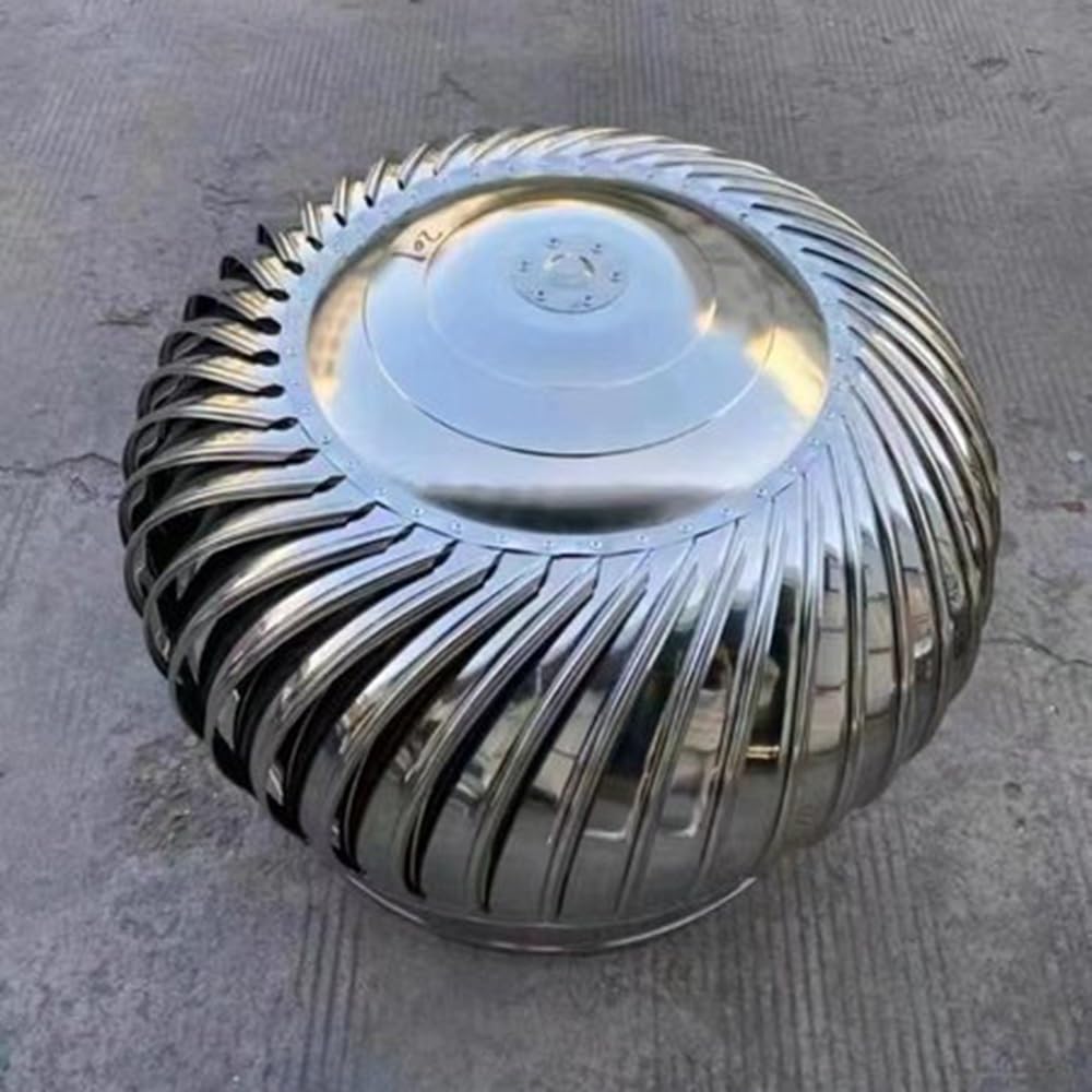 nasada kominowa, Osłona wywietrznika dachowego, duża turbina wentylacyjna ze stali nierdzewnej, obrotowa nasada komina(400mm/16inch)