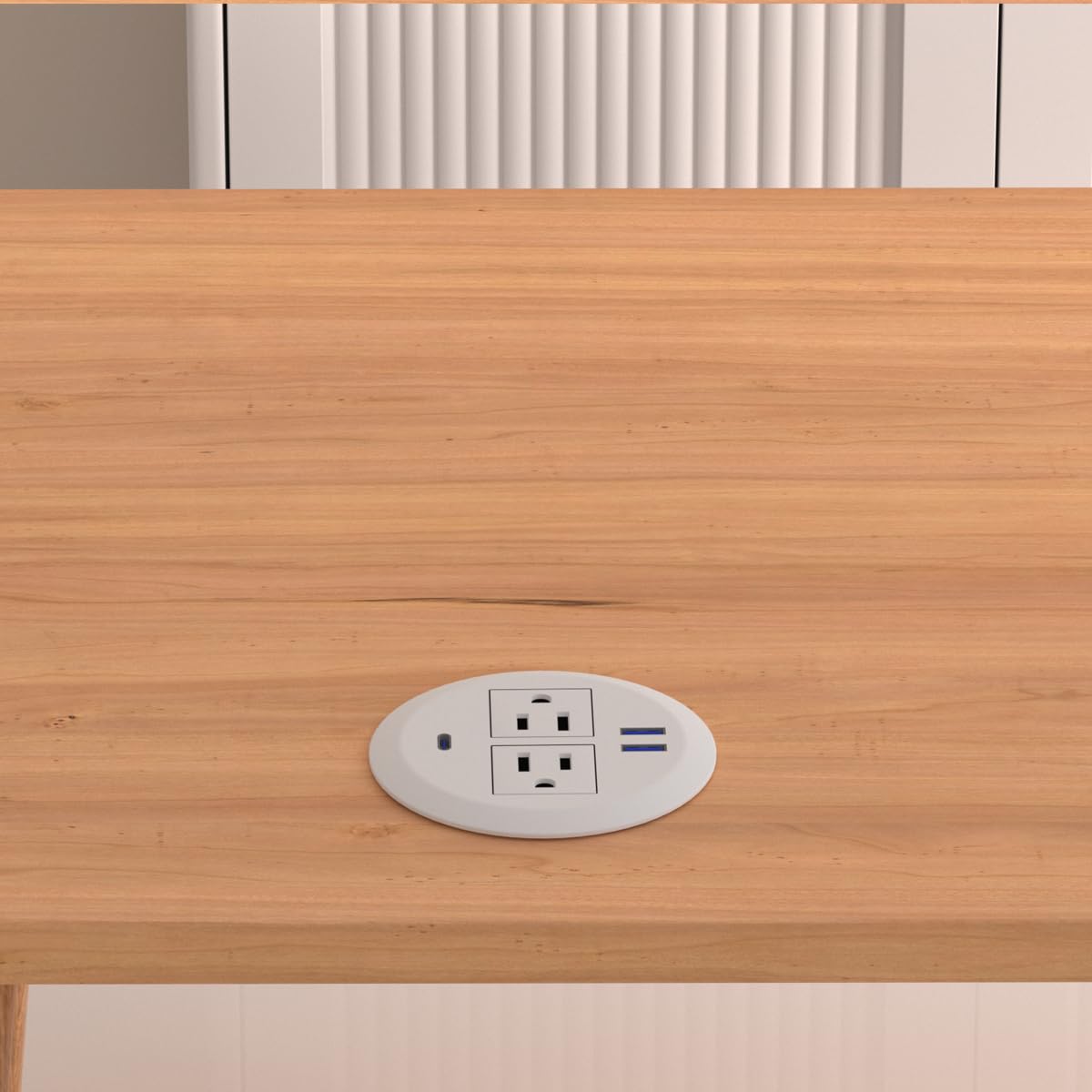 Zasilacz komputerowy, 2,3 cala, 20 W, USB-C szybkie ładowanie, odpowiednie do otworów 3-1/20,3 cm, okrągła listwa zasilająca do montażu