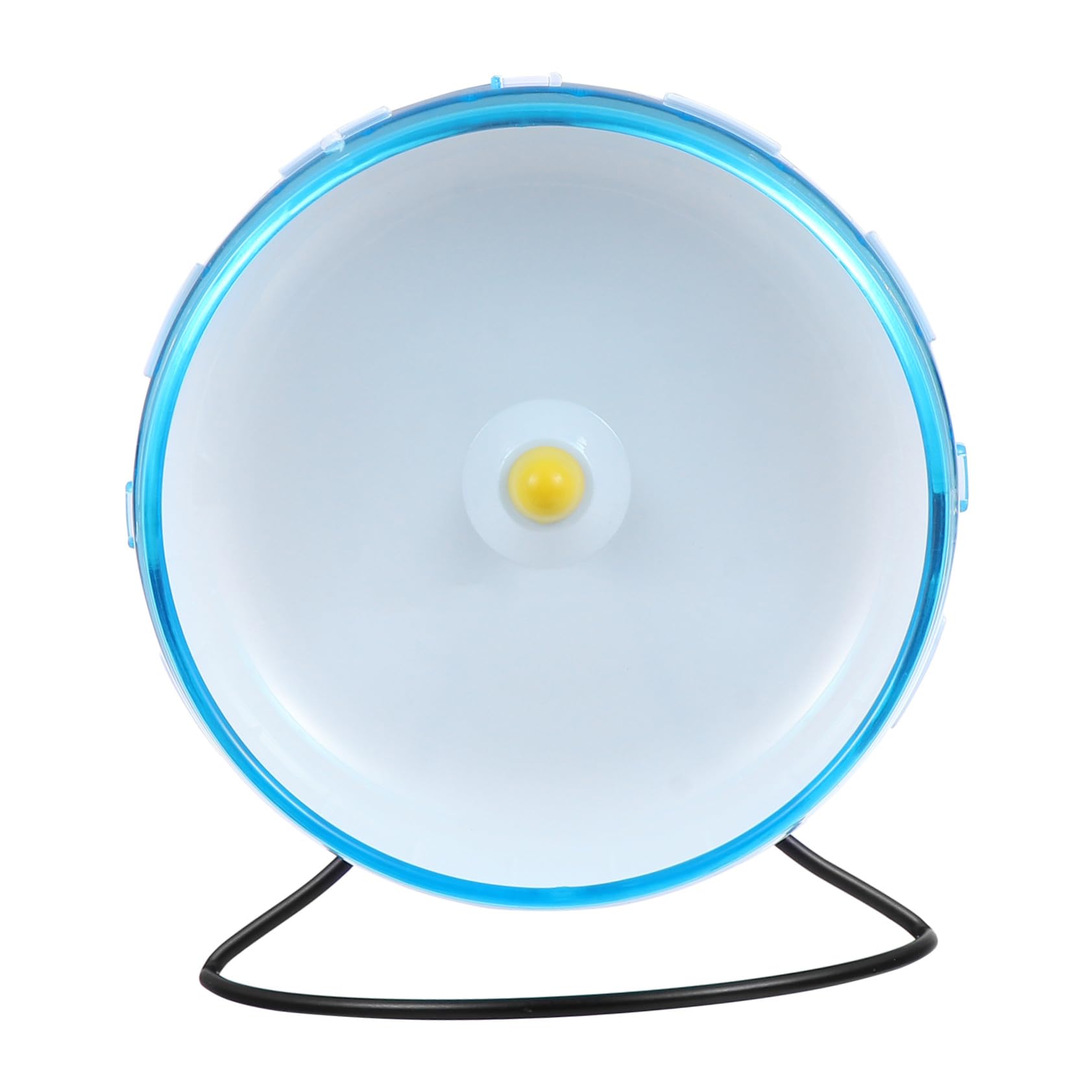 FRCOLOR Rueda Hamster Silenciosa con Soporte Azul Øcm de Ejercicio para Pequeños Roedores como Gerbos Ratones y Conejillos de Indias