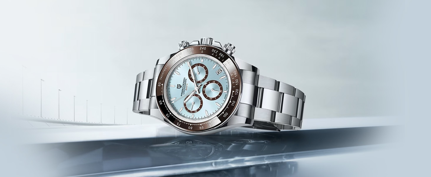 RollsTimi/Pagani Design PD1644 Orologio Uomo Cronografo - Movimento Giapponese VK63, Lunetta In Ceramica, Impermeabile 100m - 5