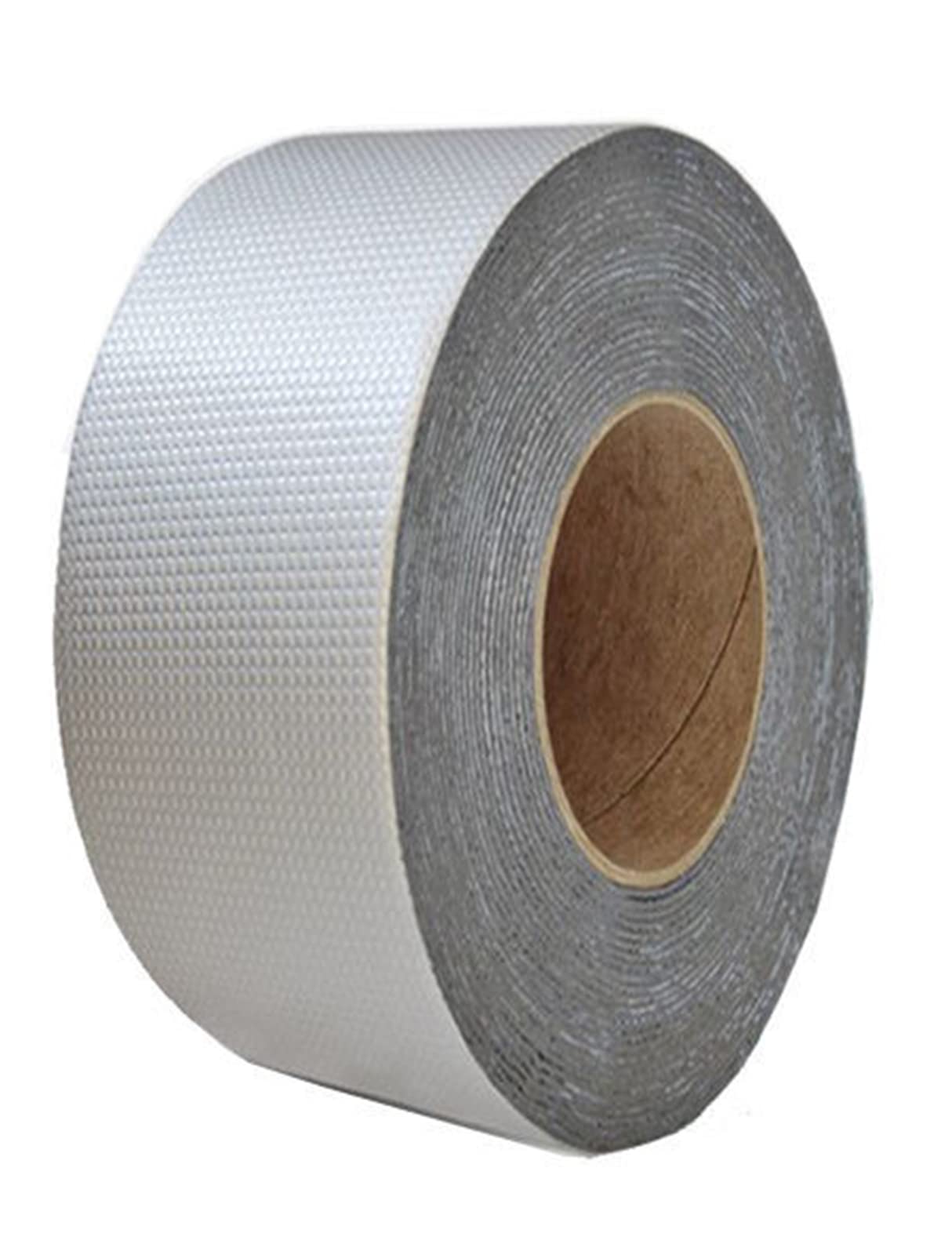 Cinta de butilo, cinta de butilo impermeable, 2/4 pulgadas x 16/33 pies, cinta de aluminio con adhesivo de goma de butilo para ventanas y techos de metal, parches (5 cm x 10 m)