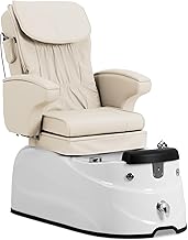 physa Electric Pedicure Chair with Illuminated Foot Bath and Massage Function 105 W 150 kg Cream - Beauty Chair Pedicure Chair Pedicure Chair