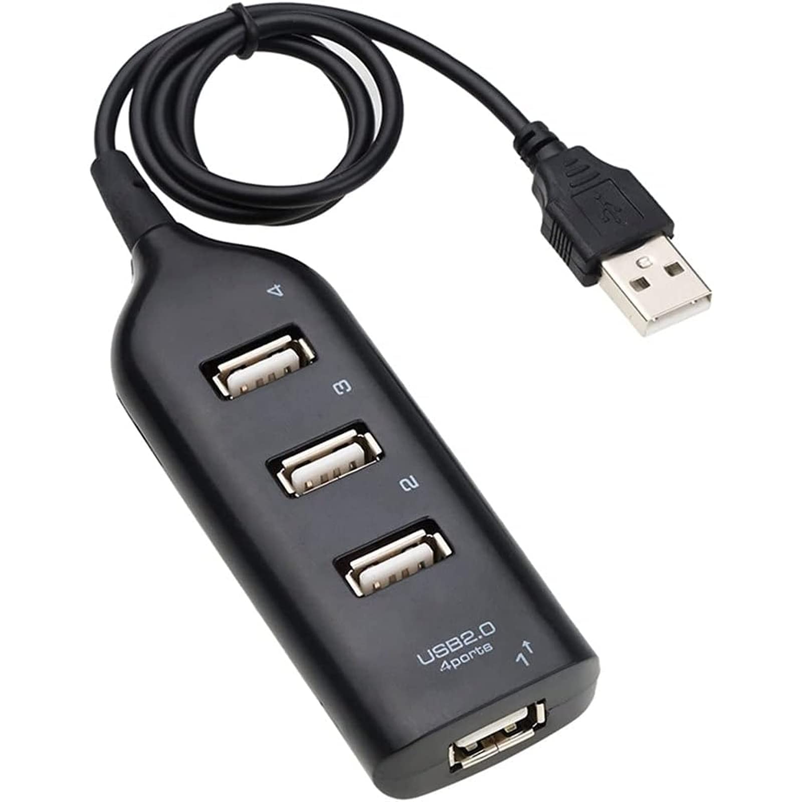 Adaptador de Cubierta de Alta Velocidad Hub Mini USB 2.0 Splitter de 4 Puertos para PC portátil Receptor de portátiles Accesorios de periféricos de la computadora