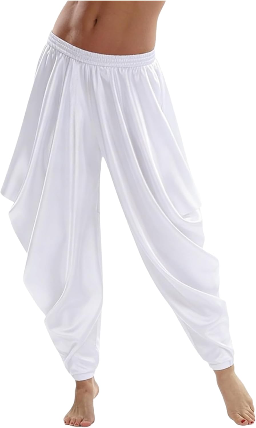 Women's Harem Pants Belly Dance Costume Loose Fit Baggy Boho Harem Pants Indian