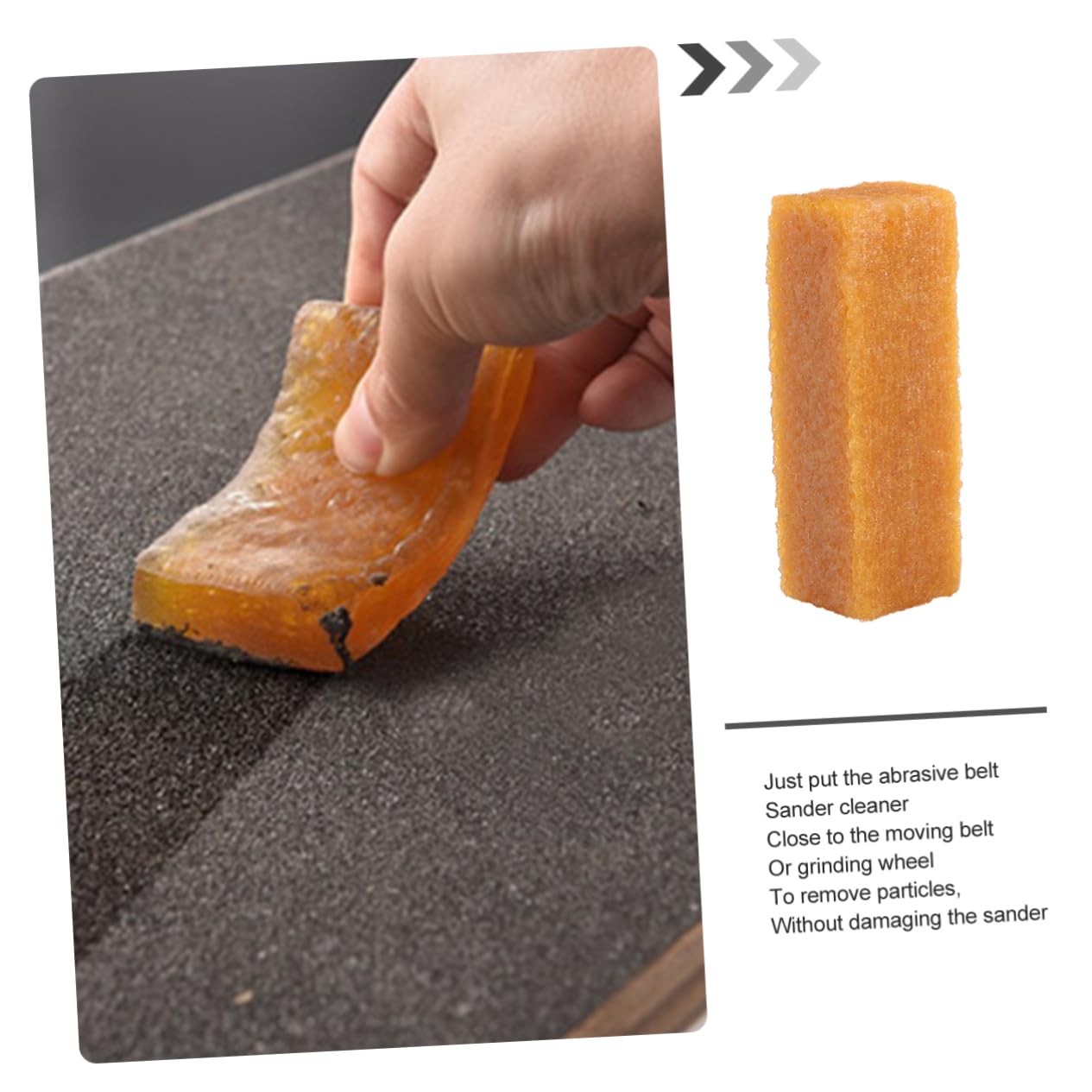 BESPORTBLE Skateboard Grip Tape Eraser Abrasive Belt Cleaner Non-damaging Rubber Remover for Skateboard