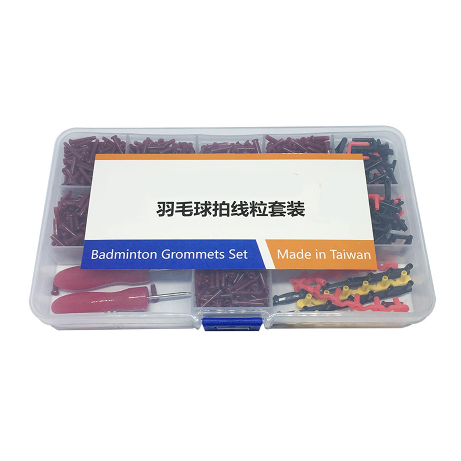 Ywmsfl Badminton Racquet Grommets Set Racquet Eyelets Stringing Protectors Tool for Racquet String Protecting