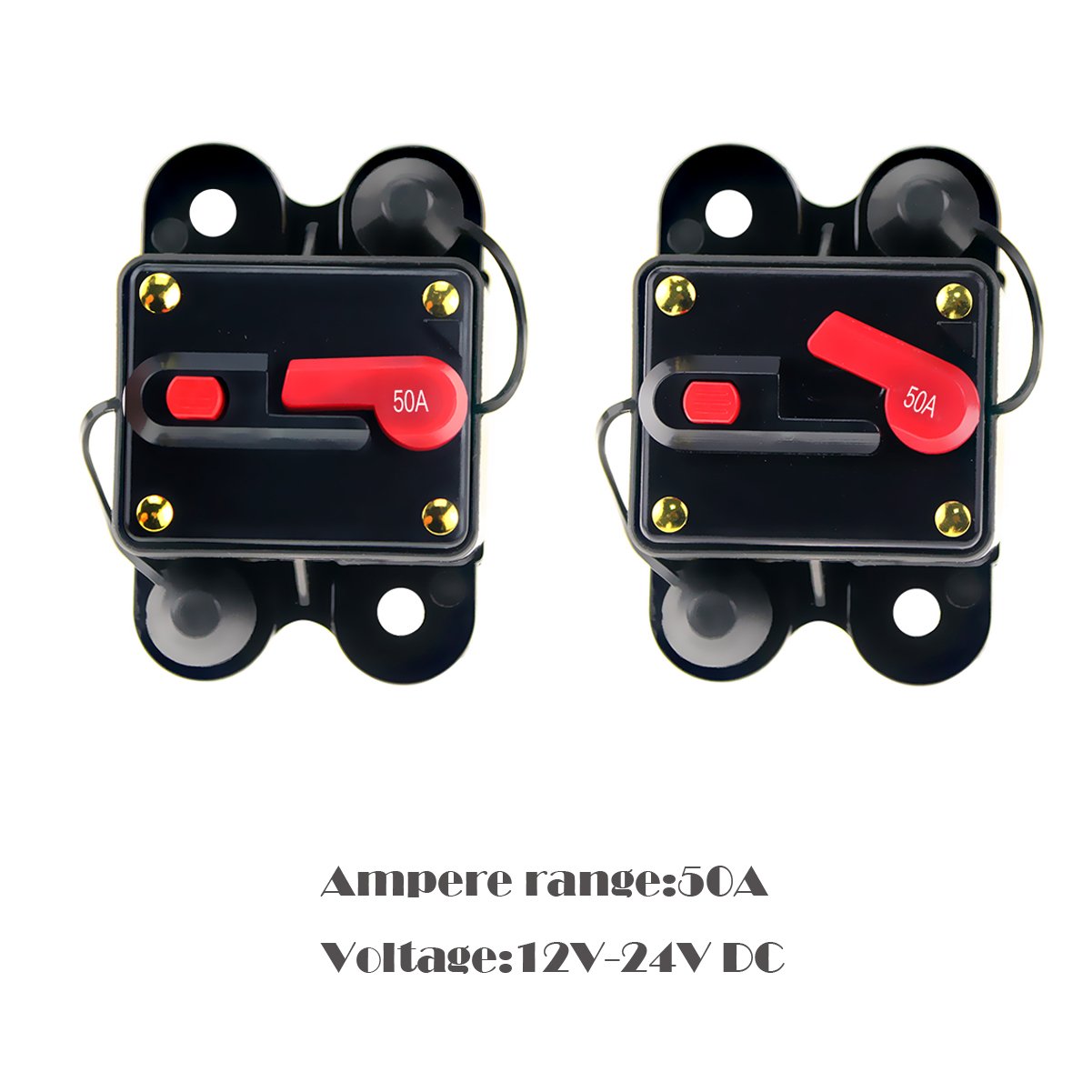 Amazon | zmart DC12-24V 50A サーキットブレーカー | ヒューズ | 車