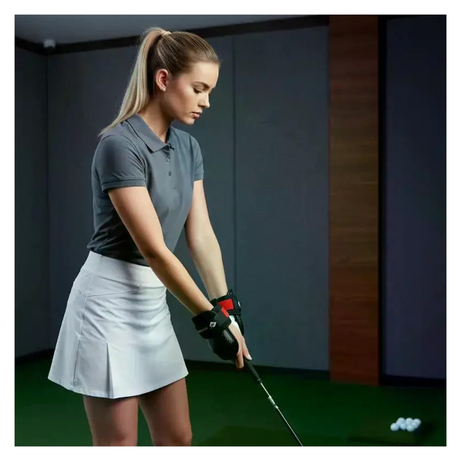 Golf Handgelenkstütze Golf Chipping Handgelenk-Winkelkorrektur, Golfschwung-Trainingshilfe, Halte-Handgelenkbandage, Trainer-Korrektor for alle Golfer