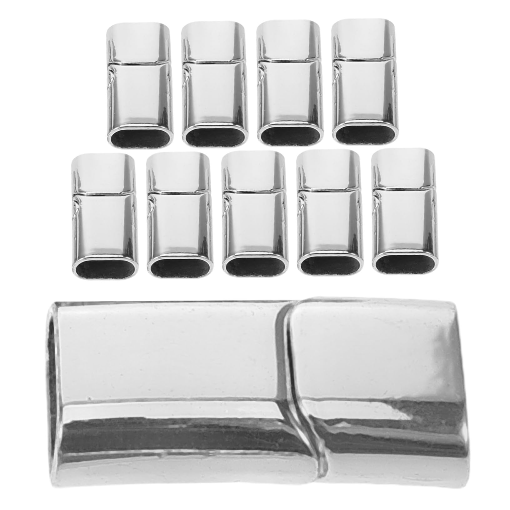 NUOBESTY 40pezzi Chiusure Per Bracciali e Collane Accessori Fai Da Te Per Gioielli Chiusura Per Bracciali e Collane Design e Versatile