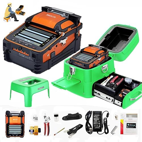 Miniatura 7 de D YEDEMC SM&amp;MM - Empalmador automático de fibra óptica que integra localizador de fallos visuales y medidor de potencia óptica (Ai-9) y kit de