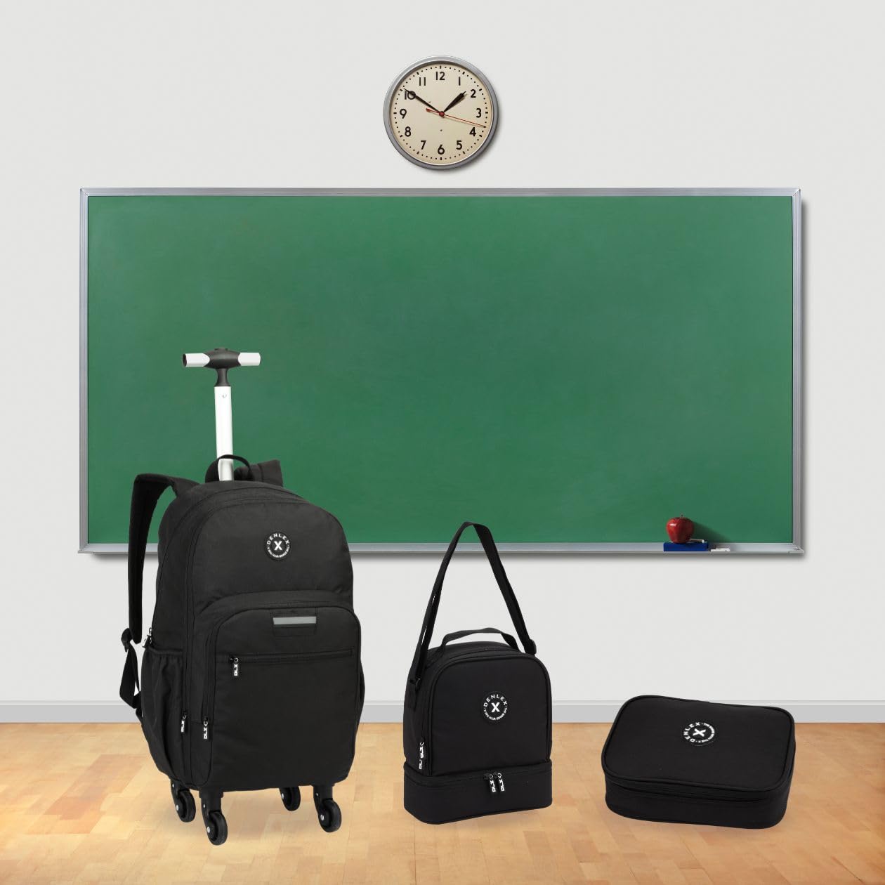 Kit Mochila Masculina Escolar Juvenil com 4 Rodinhas 360, Lancheira Térmica Adolescente e Mega Estojo, 3 Peças, Preto em promoção! Veja a oferta e mais achadinhos de Mochilas escolares 7 Hoje é o melhor dia para comprar Kit Mochila Masculina Escolar Juvenil com 4 Rodinhas 360, Lancheira Térmica Adolescente e Mega Estojo, 3 Peças, Preto com aquele preço maroto! Promoção! Aproveite a oferta! 7