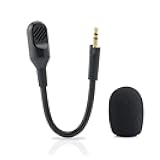 Mic Replacement for Razer Barracuda X Game Headset 3.5mm Detachable Gaming Boom Microphone with Foam