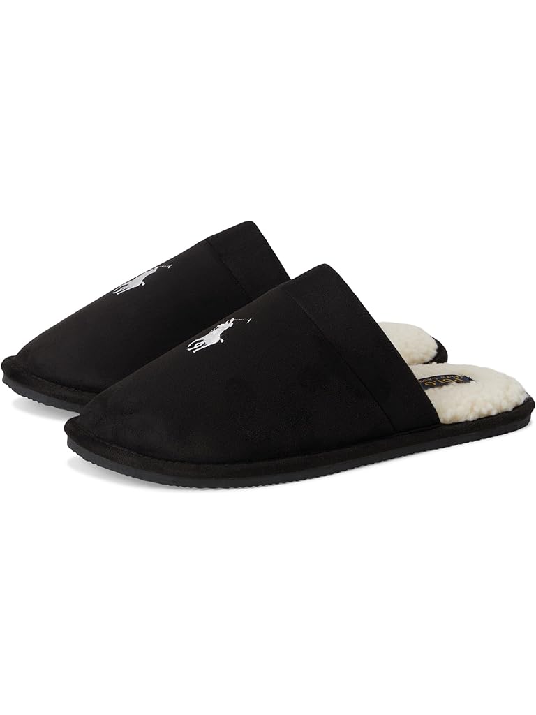 Black Polo Ralph Lauren Klarence Scuff Slipper
